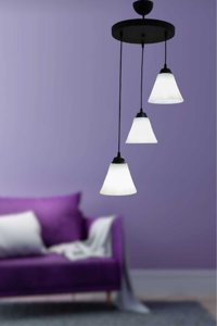 Bia Home Tekli Beyaz Hasır Avize