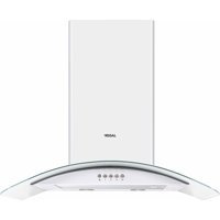Regal AD 6061 BC 60 cm Cam Yüzey Bacalı Duvar Tipi Davlumbaz Karbeyaz