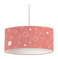 Homing Ayd-3625 Tekli Bej Kumaş Modern Kumaş Salon-Oturma Odası Avize