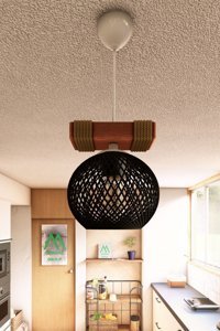 Modavize Mira Tekli Altın Plafonyer Modern Metal Salon-Oturma Odası Avize