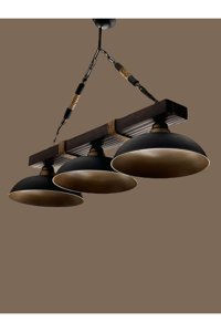 Özcan Aydınlatma 2803-1A-05 Tekli Mavi Şapkalı Modern Metal Salon-Oturma Odası Avize