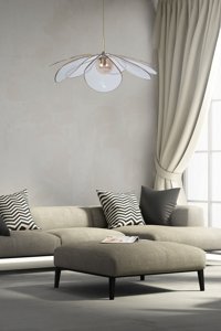İnstababyrooms Model 218 Tekli Çok Renkli Sarkıt Modern Kumaş Bebek-Çocuk Odası Avize