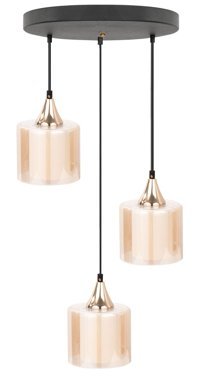 Mag 3'lü Siyah Kumandalı Ledli Modern Alüminyum Salon Avize