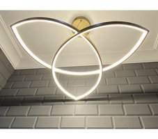 Modelight Akses 3'lü Beyaz Sarkıt Modern Plastik Salon-Oturma Odası Avize