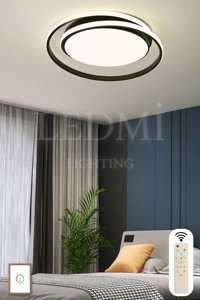 Ladco Aydınlatma A-415-1S Tekli Siyah Ledli Modern Alüminyum Salon-Oturma Odası Avize