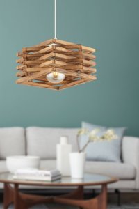 Bby Home & Desıgn Azalee Tekli Bordo Sarkıt Modern Kumaş Salon-Oturma Odası Avize