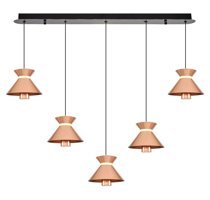 Odi Home Tekli Siyah Modern Çelik Salon Avize