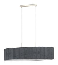 Eglo Dellow 3'lü Siyah Kafes Modern Çelik Salon-Oturma Odası Avize