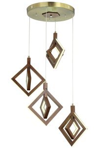 Tt Aydınlatma Tt307-40-Sy Tekli Siyah Ledli Modern Alüminyum Salon-Oturma Odası Avize