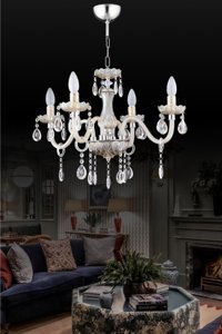 Homing Tekli Gri Kumaş Modern Kumaş Salon-Oturma Odası Avize