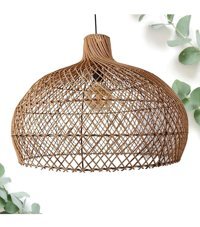 Hmydesign Tekli Bej Hasır Rustik Hasır Salon-Oturma Odası Avize