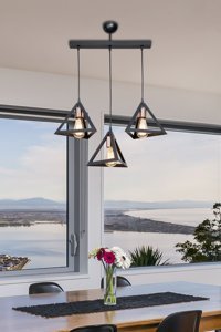 Luna Lighting 2'li Krom Helezon Modern Metal Antre-Hol Avize