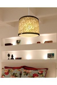 Arpleks Tekli Turuncu Modern Plastik Salon Avize