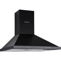 Kumtel DP6-S 140 W 60 cm Metal Yüzey Bacalı-Bacasız Duvar Tipi Davlumbaz Siyah