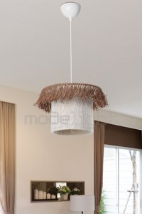 Mhk Collection Tekli Beyaz Eskitme Metal Salon Avize