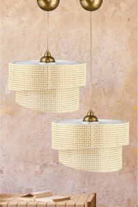 Esslight Alba 5'li Siyah Küre Modern Metal Salon-Oturma Odası Avize