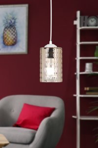 Begüsa Tekli Bej Kristal Taşlı Modern Metal Salon-Oturma Odası Avize