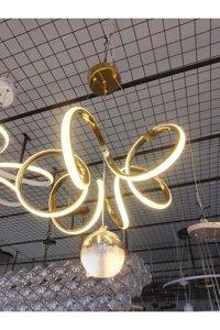 Luna Lighting 5710-1-19 Hook Tekli Siyah Ledli Modern Metal Salon-Oturma Odası Avize