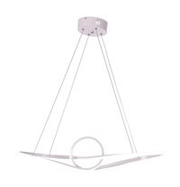 Tt Aydınlatma Tt006-1Plf-By Tekli Beyaz Ledli Modern Alüminyum Salon-Oturma Odası Avize