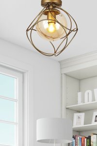 Simaavize 6'lı Beyaz Ledli Modern Metal Salon-Oturma Odası Avize