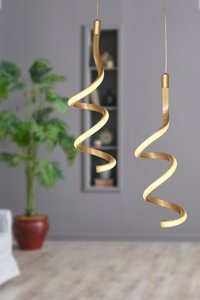 Begüsa Alena 2'li Siyah Sensörlü Sarkıt Modern Alüminyum Salon-Oturma Odası Avize