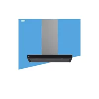 Beko ADT 93844 SI 90 cm Metal Yüzey Karbon Filtreli Bacalı-Bacasız Duvar Tipi Davlumbaz Siyah