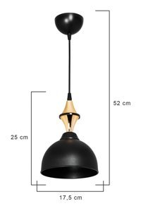 Luna Lighting 2805-1A-04 Lily Tekli Kırmızı Küre Modern Metal Salon-Oturma Odası Avize