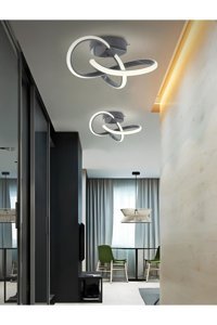 Bon Chic Baby Tekli Gri Sarkıt Modern Bambu Bebek-Çocuk Odası Avize