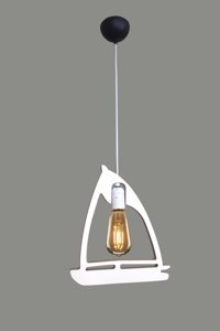 Tt Aydınlatma Tt039-Sy Tekli Siyah Ledli Modern Alüminyum Salon-Oturma Odası Avize