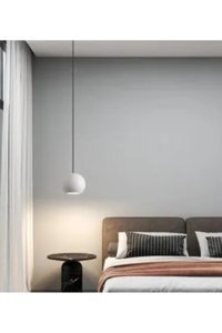 Pixiperi Tekli Kahverengi Hasır Otantik Hasır Salon-Oturma Odası Avize