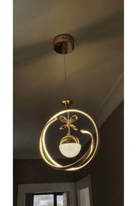 Küre Cam Kure2024A562Blsyh Tekli Siyah Sarkıt Modern Cam Salon-Oturma Odası Avize