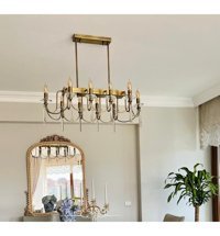 Vk Home Aydınlatma Kadem 2'li Siyah Metal Modern Cam Salon-Oturma Odası Avize