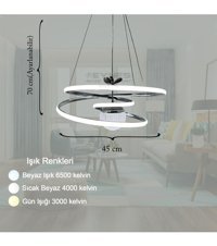 Evsehomes Tekli Bej Desenli Modern Plastik Bebek-Çocuk Odası Avize