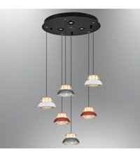 Oia Light Olb64S Auva Tekli Bej Modern Bambu Salon Avize