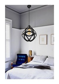Trend 3'lü Metalik Ledli Modern Alüminyum Salon-Oturma Odası Avize
