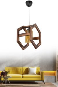Bby Home & Desıgn Duarte Tekli Gri Sarkıt Modern Kumaş Salon-Oturma Odası Avize