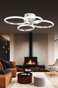 Ladco Aydınlatma A-472-3G 3'lü Siyah Küre Modern Alüminyum Salon-Oturma Odası Avize