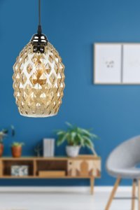 Begüsa Tekli Sarı Metal Modern Alüminyum Salon-Oturma Odası Avize