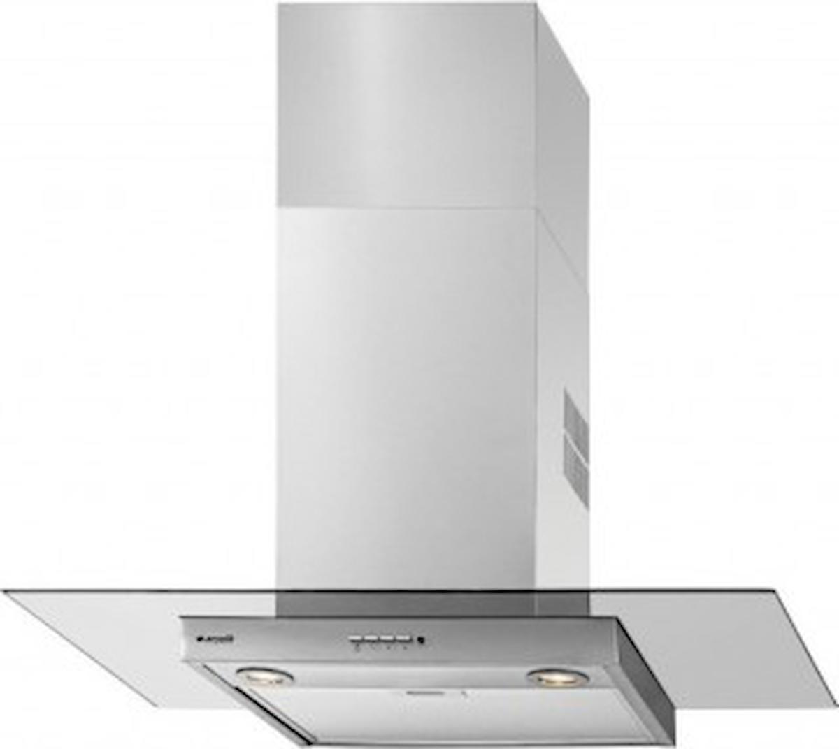 Arçelik P 42MCI 90 cm Cam Yüzey Karbon Filtreli Bacalı-Bacasız Duvar Tipi Davlumbaz Inox