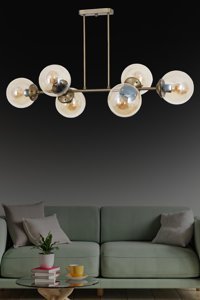 Simaavize Conza 5'li Beyaz Ledli Modern Alüminyum Salon-Yatak Odası Avize