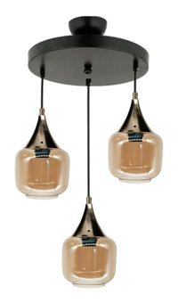 Vk Home Aydınlatma Miray 3'lü Beyaz Sarkıt Modern Cam Salon-Oturma Odası Avize