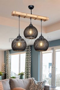 Minel Dekor Led Lıghtıng Minel Tekli Siyah Aplik Alüminyum Salon-Oturma Odası Avize