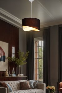 Ledsarayı 4'lü Bej Taşlı Modern Alüminyum Salon-Oturma Odası Avize