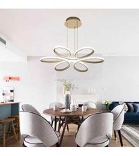 D-Light Çin Tekli Beyaz Sarkıt Modern Plastik Salon-Oturma Odası Avize