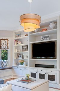 Fumo Home Educato Tekli Siyah Sarkıt Modern Ahşap Salon-Oturma Odası Avize