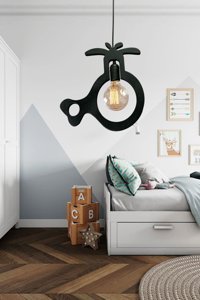 Tt Aydınlatma Tt300-3 Sy 3'lü Siyah Ledli Modern Alüminyum Salon-Oturma Odası Avize