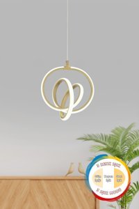 Decolove Tekli Pembe Modern Kumaş Bebek-Çocuk Odası Avize