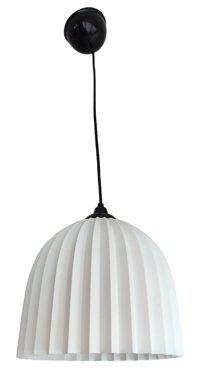 Özcan Aydınlatma 4730-1819 Tekli Beyaz Sarkıt Modern Beton Salon-Oturma Odası Avize