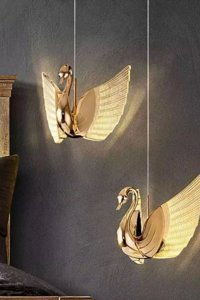 Light House Arya Tekli Altın Sarkıt Modern Krom Salon-Oturma Odası Avize