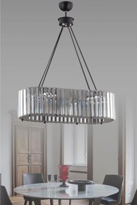 Home 4'lü Gümüş Helezon Modern Alüminyum Salon-Oturma Odası Avize